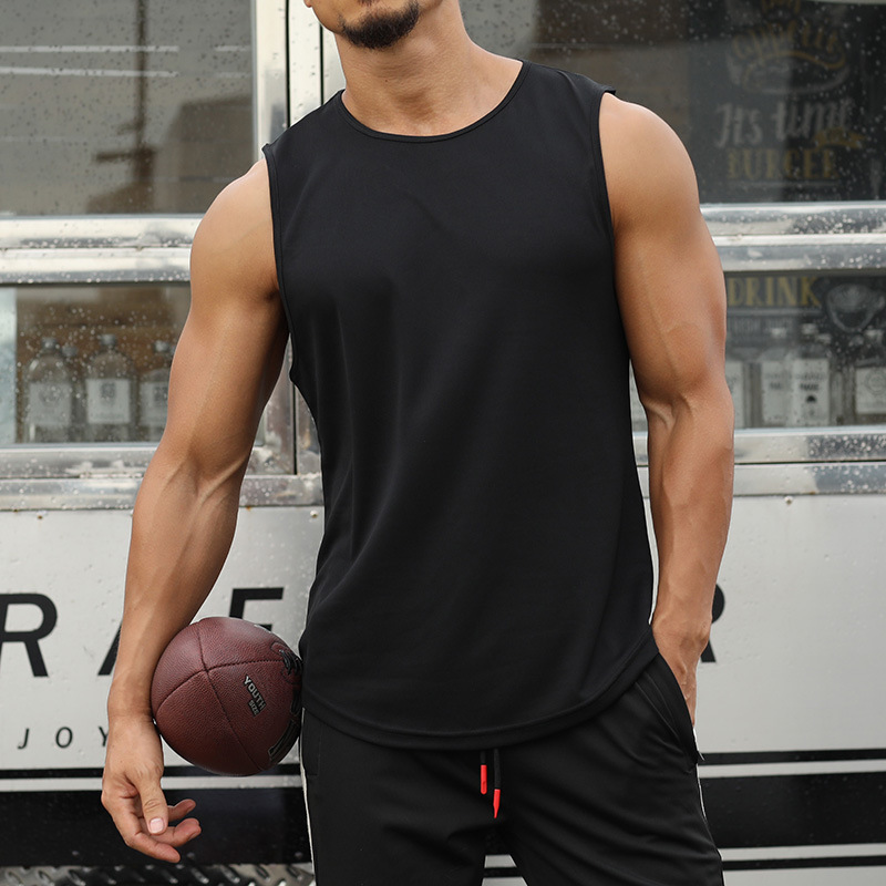 Sleeveless Undershirt - الرجال تي شيرت بدون أكمام للياقة