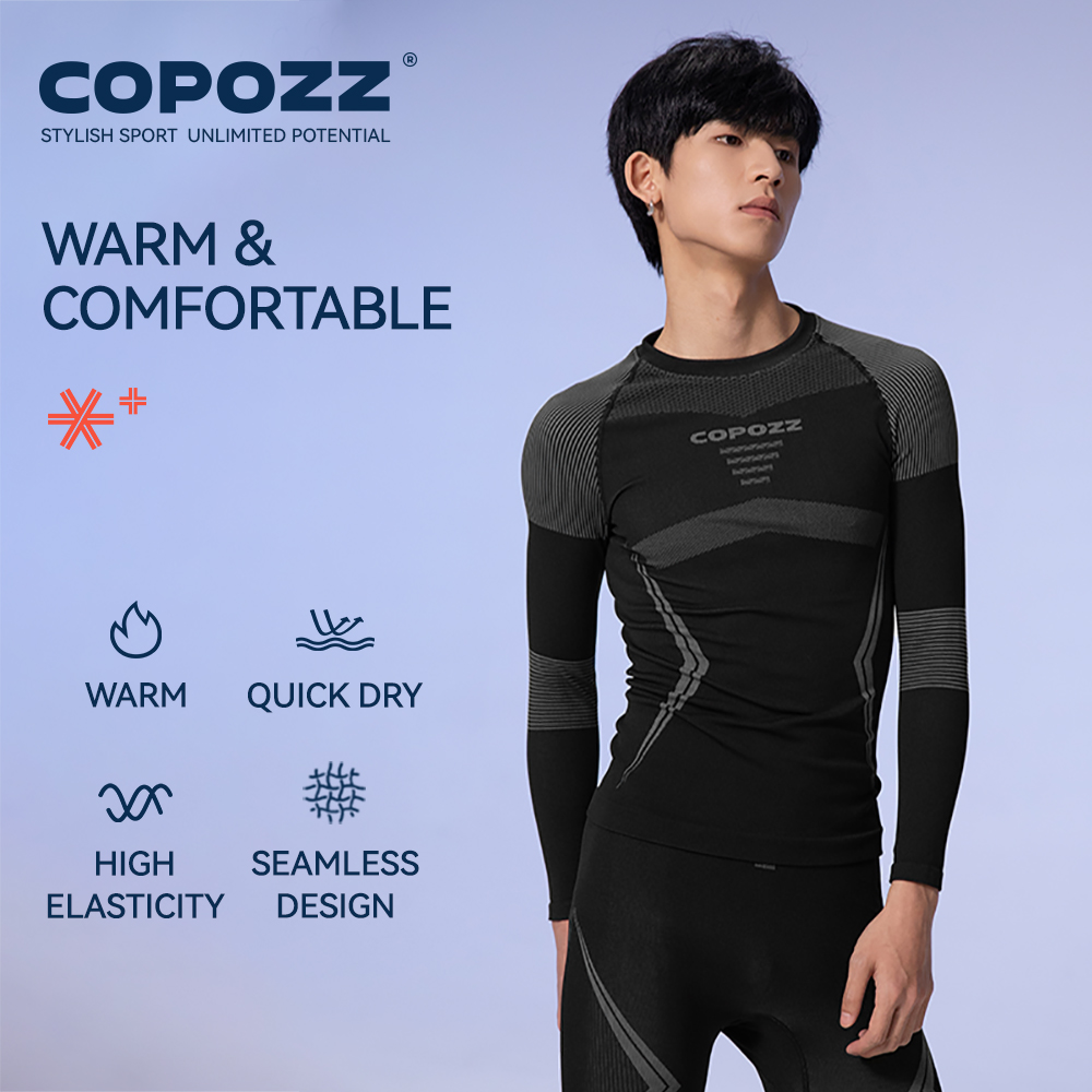 COPOZZ الشتاء التزلج ملابس اخل - مراجعة Quick Dry Underwear وسعره